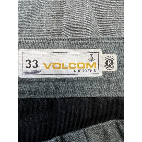 VOLCOM Frickin' Chino A091160 Men's Walking Skateboard Grey Shorts Sz. 33 - Picture 4 of 9